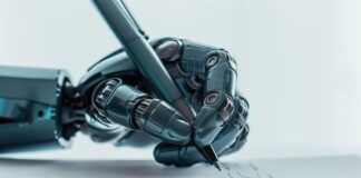 7 Tips for Using AI for Academic Writing academic writing being performed by an AI bot