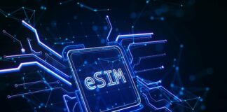 How eSIM Technology is Revolutionizing Mobile Devices a digital circuit board displaying eSIM technology