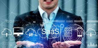 How to Accurately Value a SaaS Business: Key Metrics and Strategies Man with palms up below a graphic about how to value a SaaS Business