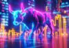 Are You Ready for The Upcoming Crypto Bull Market? #D graphic of financial neon crypto bull market