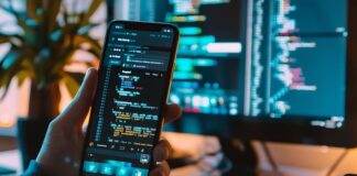Boost Your Web App Performance: Hire Laravel Developers Today software engineer reviewing code on desktop and mobile for best Laravel developers