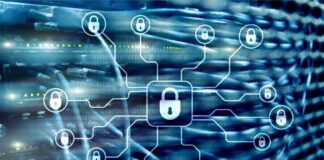 A Guide to the Network Security Key: Protecting Your Wi-Fi Connection graphic of a network with locks, showing network security key