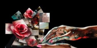 Rebranding on Social Media: When & How to Refresh Your Online Persona Art collage above smart phone with hands showing online persona