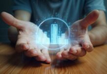 Harnessing Technology for Smarter Venture Capital Portfolio Management technology graphic of portfolio management above hands