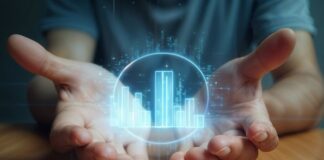 Harnessing Technology for Smarter Venture Capital Portfolio Management technology graphic of portfolio management above hands