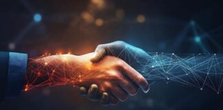 Ethereum & DeFi Insurance: How Smart Contracts Are Automating Coverage Human and AI hands shaking over smart contracts
