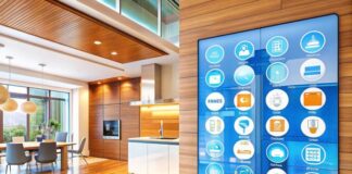The Future of Smart Spaces IoT: What’s Next? modern living room showing smart spaces