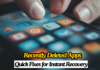 Recently Deleted Apps: Quick Fixes for Instant Recovery Recently Deleted Apps