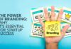 The Power of Branding: Why It’s Essential for Startup Success the power of branding with a human hand holding a sticky note with the word branding on it