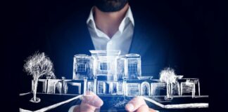 How Digital Technology Is Changing the Real Estate Industry Real Estate Industry Agent holding tablet with virtual house graphic