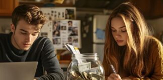 7 Financial Tips for Young Adults Young couple financial planning at home with tips for young adults