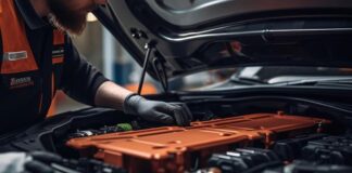 How to Choose an AC Charger That is Compatible with Your Car Model Mechanic replacing car batter on your car model