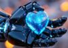 Lumenalta Survey Shows Limited Human Evaluation in AI Reliability Robot hand hold glass heart to show AI reliability