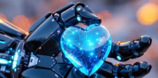 Lumenalta Survey Shows Limited Human Evaluation in AI Reliability Robot hand hold glass heart to show AI reliability