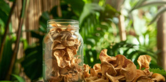 Innovations in Drying: How Tech is Transforming Dehydrated Mushrooms dehydrated mushrooms in a jar outside