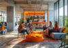 Coworking Spaces: The Future of Smart Workspaces coworkers using smart workspaces