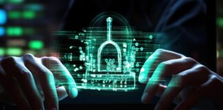 The Role of API For Business and the Importance of Its Security laptop with digital padlock to show API for business