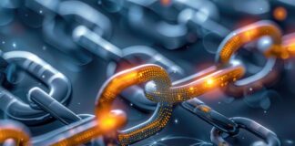 Choosing the Best Crypto Marketing Agency for Your Blockchain Project graphic of chain for a blockchain project