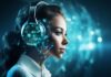 How Call Center AI Solutions Reduce Customer Wait Times call center AI solutions featuring a female bot on the phone