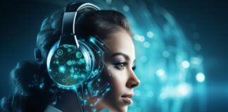 How Call Center AI Solutions Reduce Customer Wait Times call center AI solutions featuring a female bot on the phone