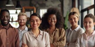 Revolutionizing HR: AI Transforms Employee Performance Management happy workers with supportive employee performance management