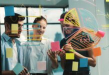 The Future of Work: All-Encompassing AI for Every Department modern office with workers showing the future of work