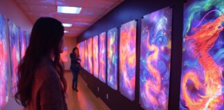 Why Digital Signage Is the Quiet Hero of Manufacturing Supply Chains digital signage in a hallway for manufacturing supply