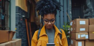 New Mover Marketing: Doing It Right Lady surrounded by boxes looking at new mover marketing