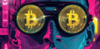 How to Own Premium NFTs for $100: A Guide to Fractionalization Premium NFTs shown with graphic of man with Bitcoins on eyes