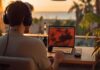 How to Get into Flow State While Working as a Remote Designer a remote designer working at the beach on a laptop