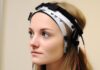 EEG Headbands: Revolutionizing Cognitive Insight & Wellness Monitoring wellness monitoring on a woman with an EEG headband