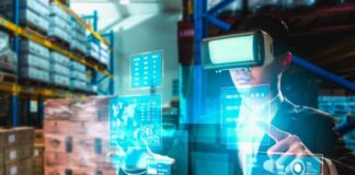 Efficient WMS E-commerce Solutions: Boost Fulfillment Operations man using technology and WMS e-commerce solutions to manage supply chain