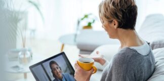 Telehealth & Digital Platforms: Expanding Access to Mental Health Patient and therapist using access to mental health telehealth