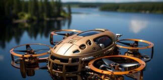 How Drones Are Used By Businesses For Improved Security a futuristic drone used for improved security