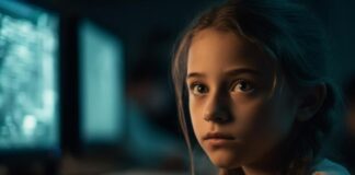 5 Technological Advancements That Can Help Combat Human Trafficking girl at a computer helping fighting human trafficking