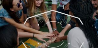 The Right Skills for the Right Cause: AI is Matching Volunteers & Roles matching volunteers to roles, shown with linked hands and connection graphic in foreground