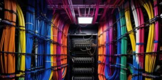 Structured Cabling Solutions: The Backbone of Reliable Networks colorful structured cable in a server room