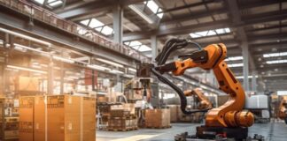 5 Key Technologies Driving Warehouse Automation warehouse automation with robot moving inventory