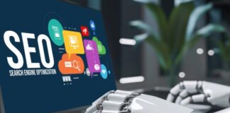 Understanding the Role of APIs in SEO Automation for DevOps SEO automation shown with robot hands on keyboard