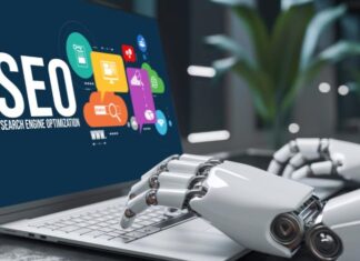 Understanding the Role of APIs in SEO Automation for DevOps SEO automation shown with robot hands on keyboard