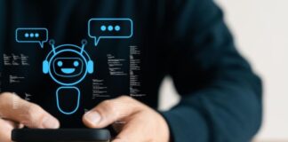 How AI Phone Answering Is Changing Business Communication AI phone answering business communication call, with man holding smartphone