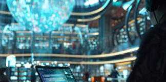 Leveraging Commercial AI for Security and Efficiency Commercial AI for security, in futuristic office