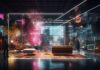 What’s Powering the Next Generation of Innovation Spaces? future innovation spaces, shown with hologram interior design