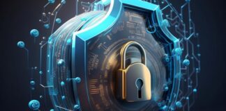 Threat Intelligence Management Strategies to Protect Organizations threat intelligence management, shown with digital lock surrounded by blue lights