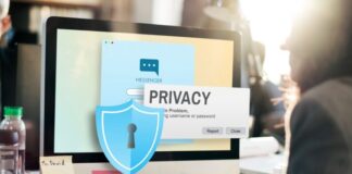 Future of Cybersecurity: How VPNs Are Revolutionizing Online Privacy woman at computer with online privacy alerts