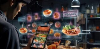 How Technology Is Used To Improve Restaurant Chain Efficiency restaurant chain tech improvements, shown with web menu and food images