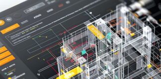 Microservices vs. Monolith: Choose the Right Architecture for Your Needs the right architecture for software, shown with digital building on server