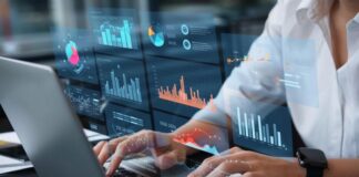 Enhancing Digital Customer Experience with Advanced Analytics Strategies woman working in analytics strategies to improve the digital customer experience