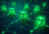 Why Custom Blockchain Development is the Backbone of Asset Ownership The backbone of asset ownership is blockchain development, shown with green blocks connected by light chain