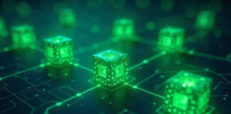 Why Custom Blockchain Development is the Backbone of Asset Ownership The backbone of asset ownership is blockchain development, shown with green blocks connected by light chain
